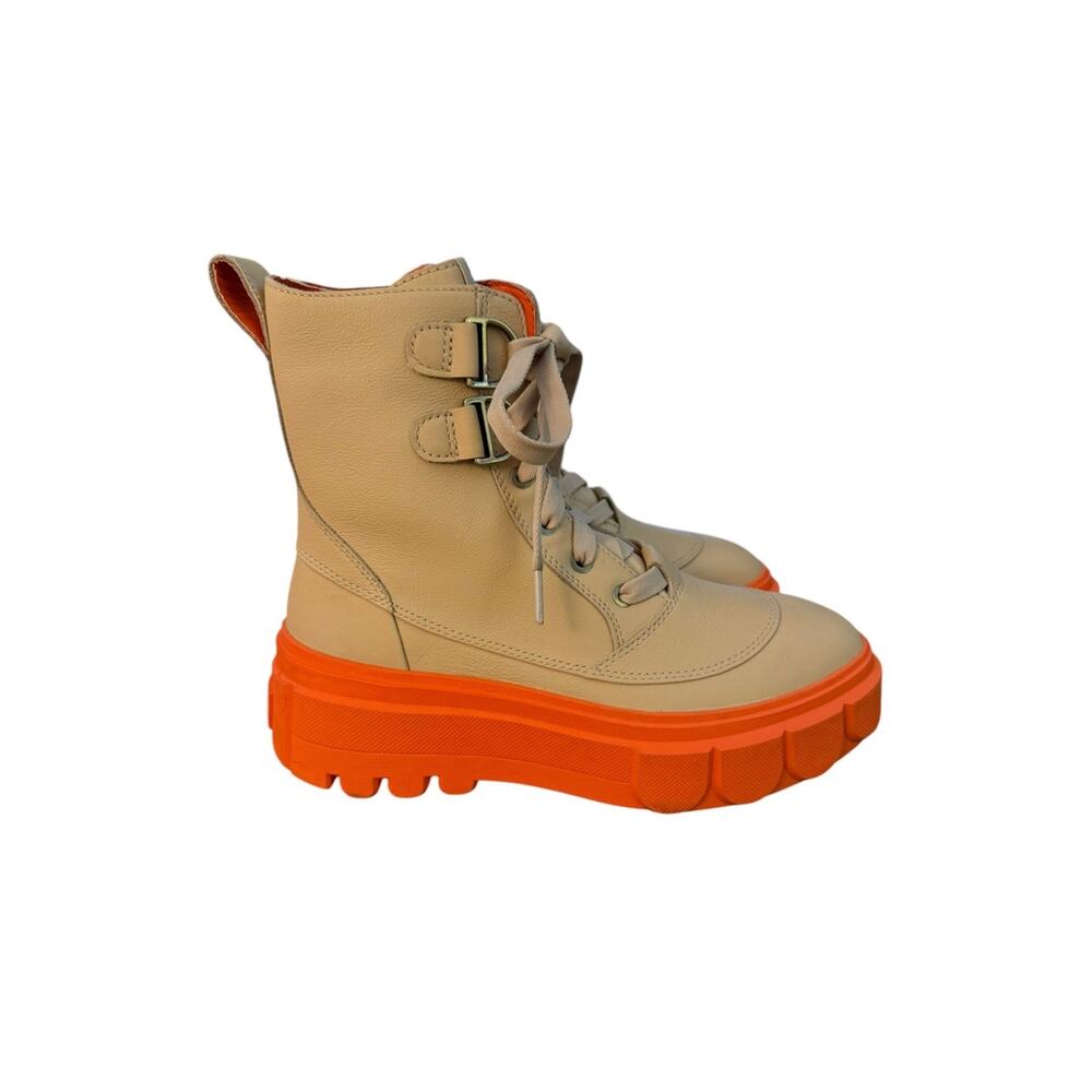 Sorel Caribou X Lace-Up Orange and CreamTan Boots – Sz 7.5B - Picture 3 of 6